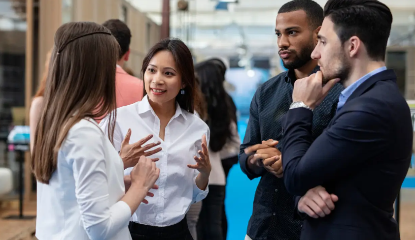 Momento de networking na imersão de inteligência artificial